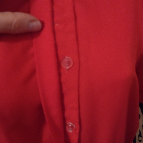 High neck collar, color block vintage dress by KH2 - Picture 9 of 11